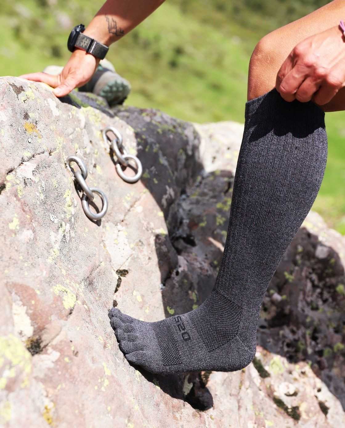 Outdoor Midweight Cushion Toesocks